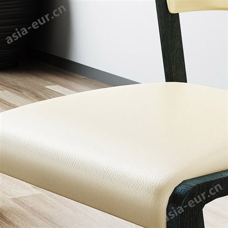 现代简约全实木餐椅家用餐厅北欧实木椅子软靠背带扶手休闲书房椅DF-028
