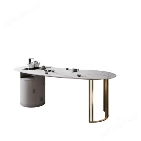 轻奢茶台家用岩板茶桌椅组合办公室功夫茶桌茶具套装鼎富DF-02002