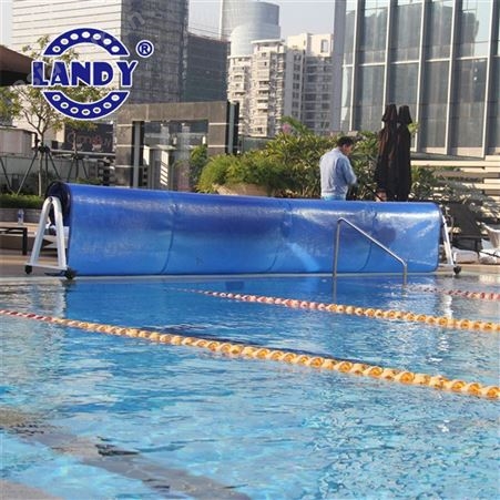 蓝尔迪泳池盖布收卷机 泳池盖膜卷膜车 科学设计 使用简单 省心省力