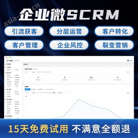 企优托SCRM客户管理系统企业微信私域流量客户关系管理软件开发