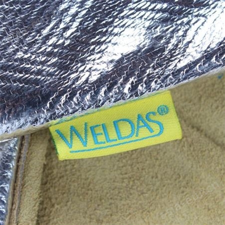 weldas/威特仕10-2385反光铝箔隔热耐高温焊接焊割电焊手套