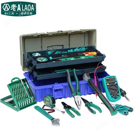 老A（LAOA）23件电工维修组套电讯工具箱套装LA105023