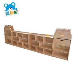 幼儿园 实木收纳柜 儿童组合玩具柜 杂物柜木制玩具架 置物柜